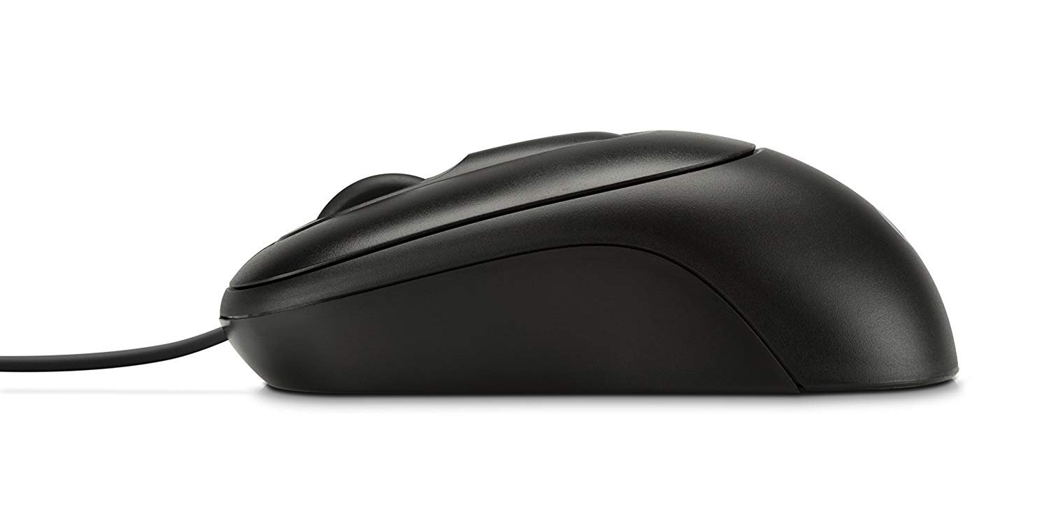 HP X900 Wired Mouse USB Optical 1000DPI Black Ambidextrous